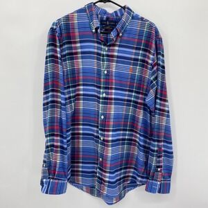 Ralph Lauren Men's Slim Fit Performance Flannel Plaid‎ Button Down Shirt XL